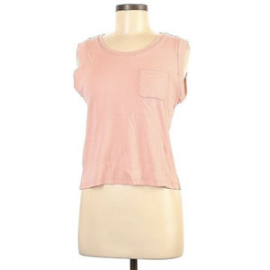 Articles of Society Women’s Size M Pink Sleeveless T-Shirt Top w/pocket Leisure